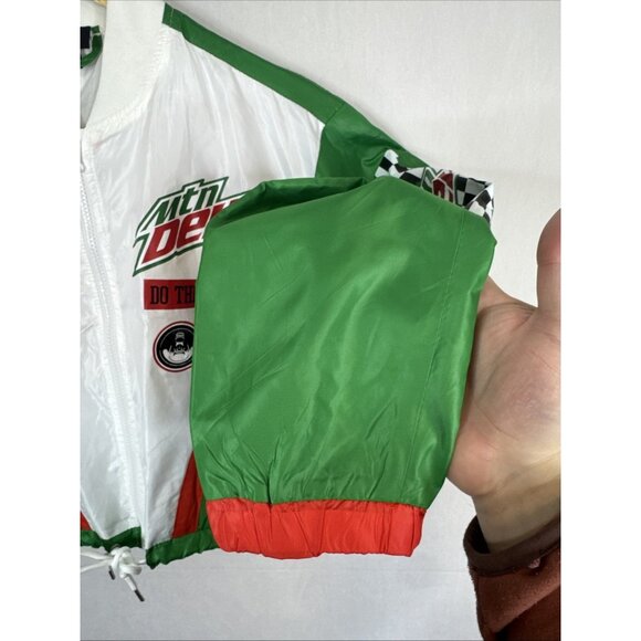 Forever 21 Mountain Dew Light Weight Bomber Windbreaker Jacket Womens Size Small - Picture 2 of 9